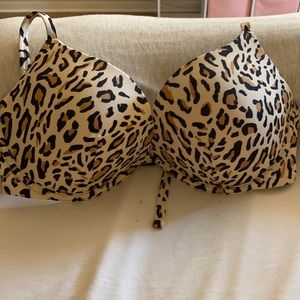 cheetah print bikini top